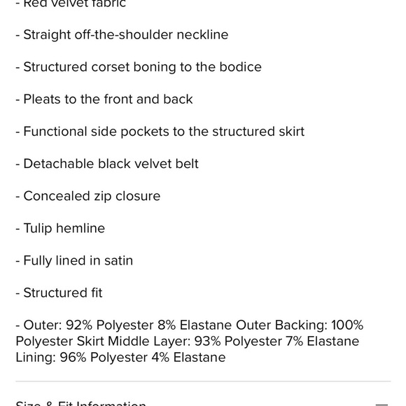 NADINE MERABI Off-Shoulder Red Mini Dress - Picture 5 of 5